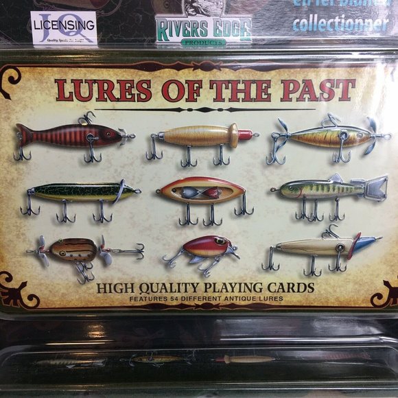 Rivers Edge Playing Cards And Dice Lures Of The Past Antique Lure Pictures New - Picture 5 of 12